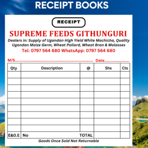 Animal Feeds Receipt Books