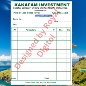A5 Supplies Official Receipt Books