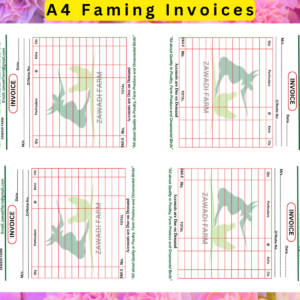 A4 Farm Invoices Design & Printing