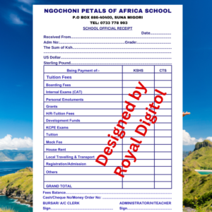 A5 School Receipt Books